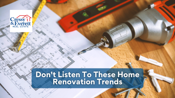 Before you take a hammer to that wall, make sure your renovation will be worth it. Here are renovation trends you should definitely avoid.