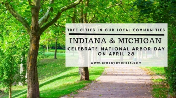 Tree Cities in Indiana & Michigan
